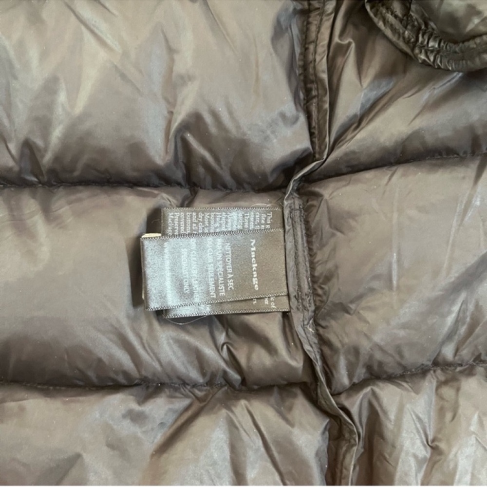 Mackage Yara Asymmetrical Black Puffer Coat - Picture 6 of 12